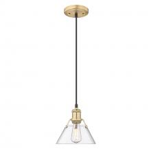  3306-S BCB-CLR - Orwell BCB Small Pendant - 7" in Brushed Champagne Bronze with Clear Glass